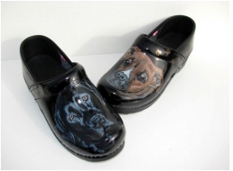 Original Hand Painted Clog Company Goes to the Dogs