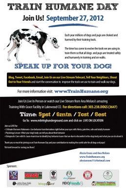 Train Humane Day - Because Every Dog Deserves to Be Trained Humanely