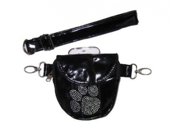 Product review: Hipzbag - Black Graffiti Bag with Rhinestone Paw Print